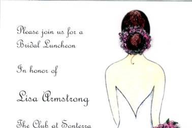 This invitation is perfect for a luncheon.
