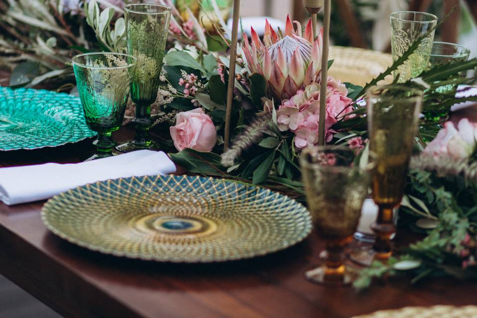 Jewel Tone Tablescape