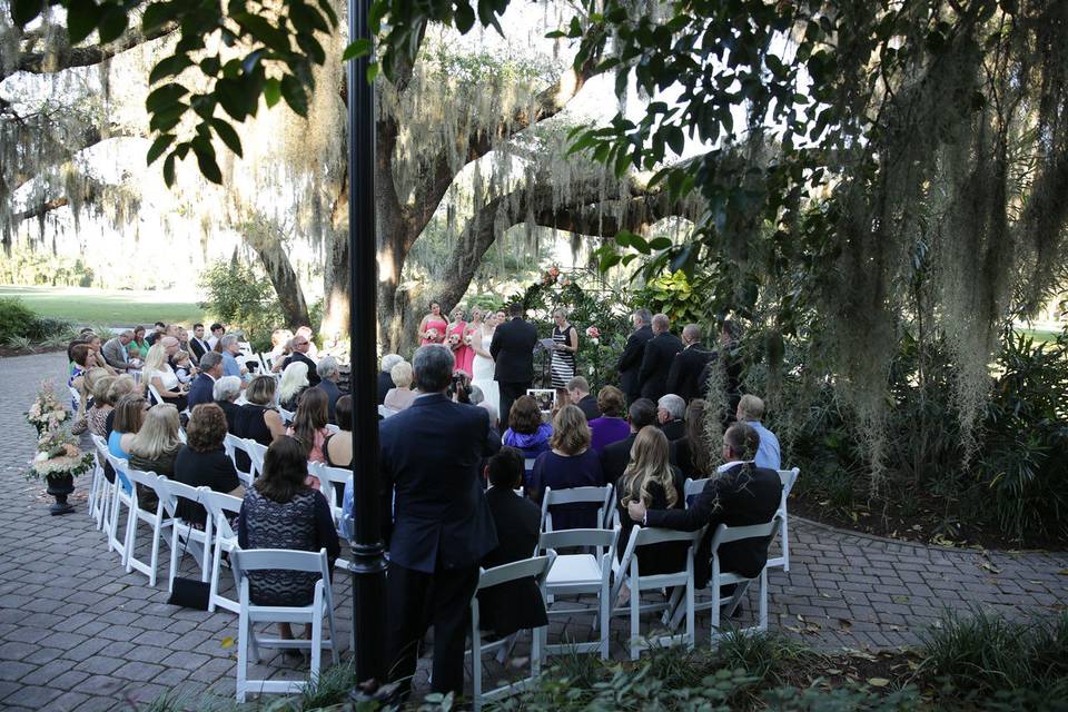 Outdoor autumn wedding