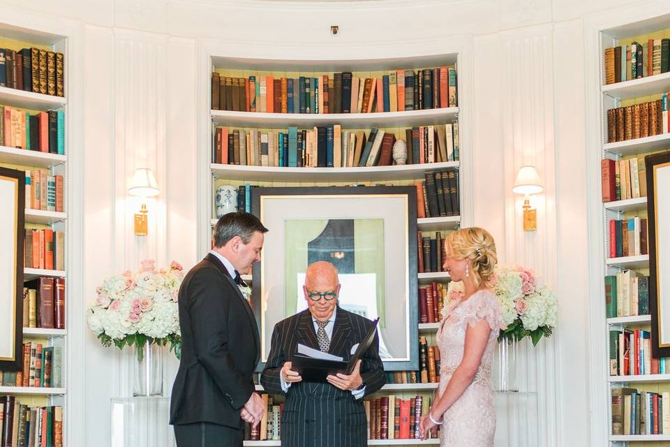 Intimate Library Ceremony