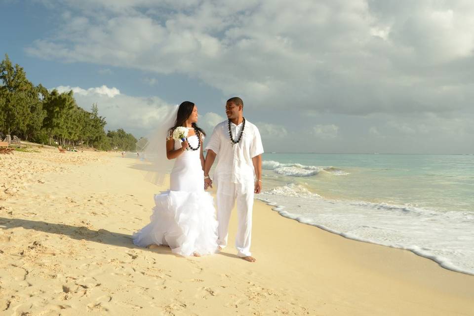 Couple by the beach