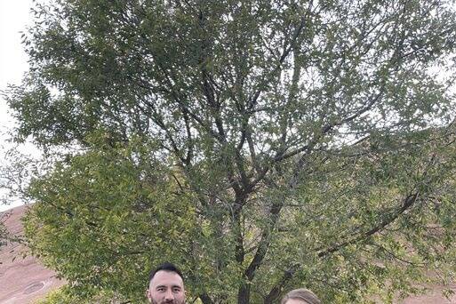Delighting the happy couple
