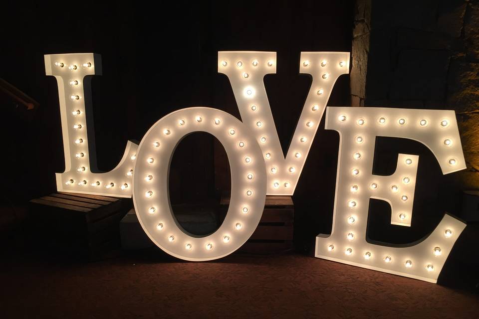 Marquee love letters