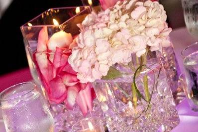 Wedding reception centerpieces