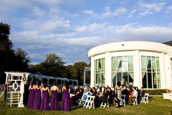 An outdoor wedding