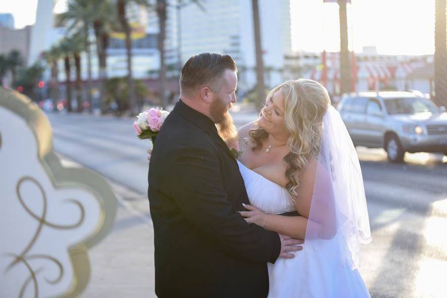 Couple staring lovingly at each other