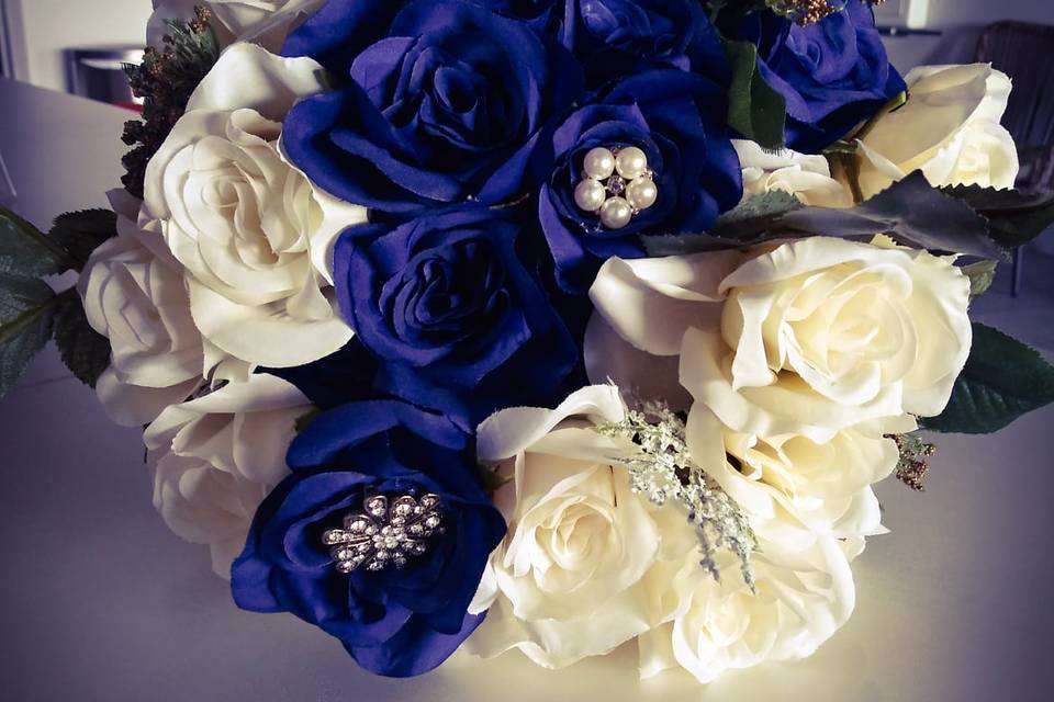 Center of bridal bouquet