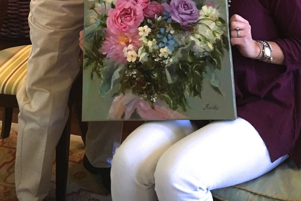 Bridal Bouquet Paintings by Pat Fiorello