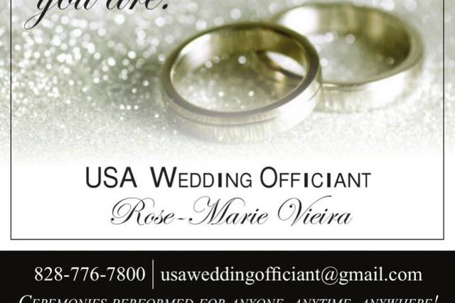 USA Wedding Officiant