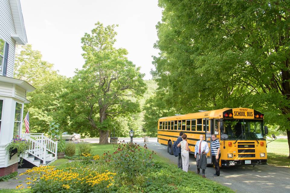 School bus shuttle