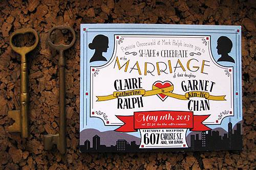 Love Bird Invites Americana Wedding Invitations