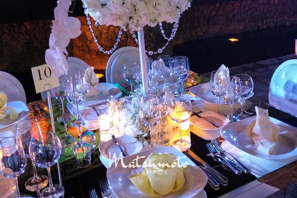 High orchid centerpiece