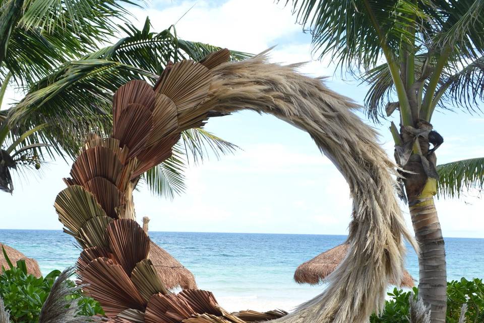 Gazebo de pampas Boho