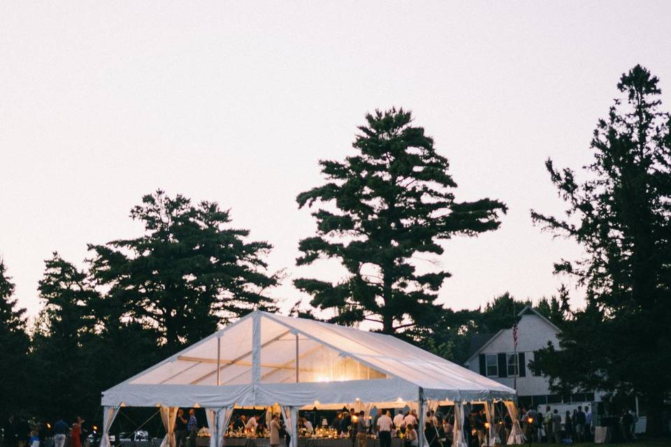 Rehearsal Dinner  Navi Tent on Madeline Isalnd. Jaimee Morse Photography