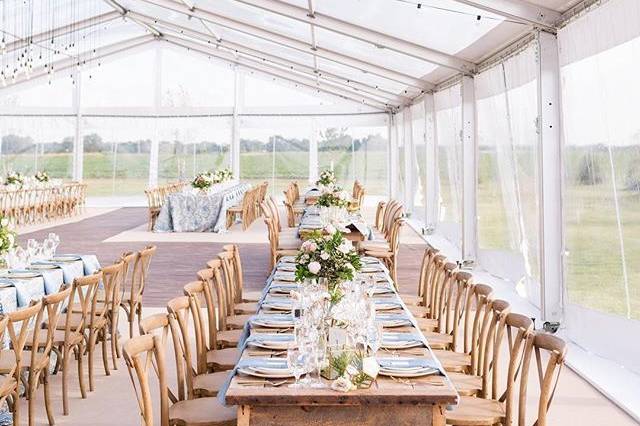 Wedding in Clearspan Tent in Iowa