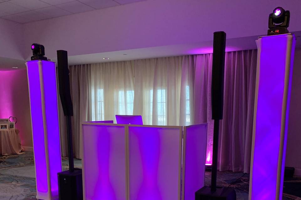 DJ Booth with Dance Trusses