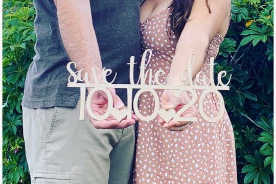 Save the Date Wooden Sign