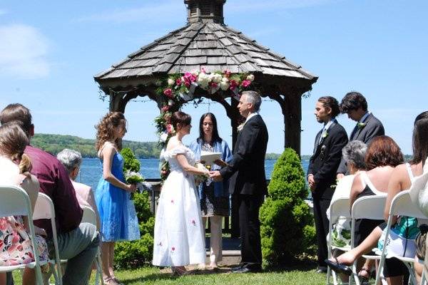 Lakeside wedding