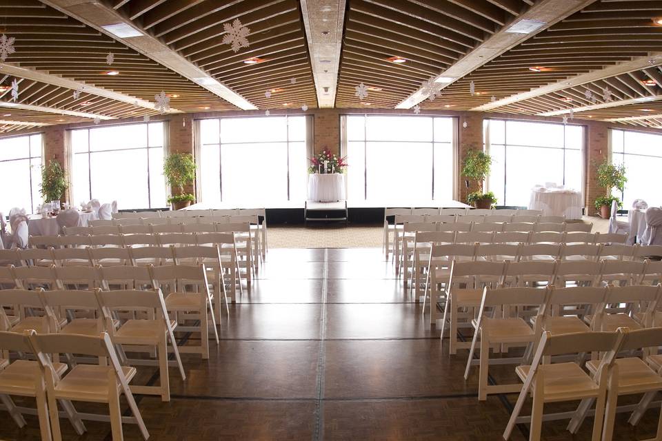 Wedding ceremony in Sunrise Room