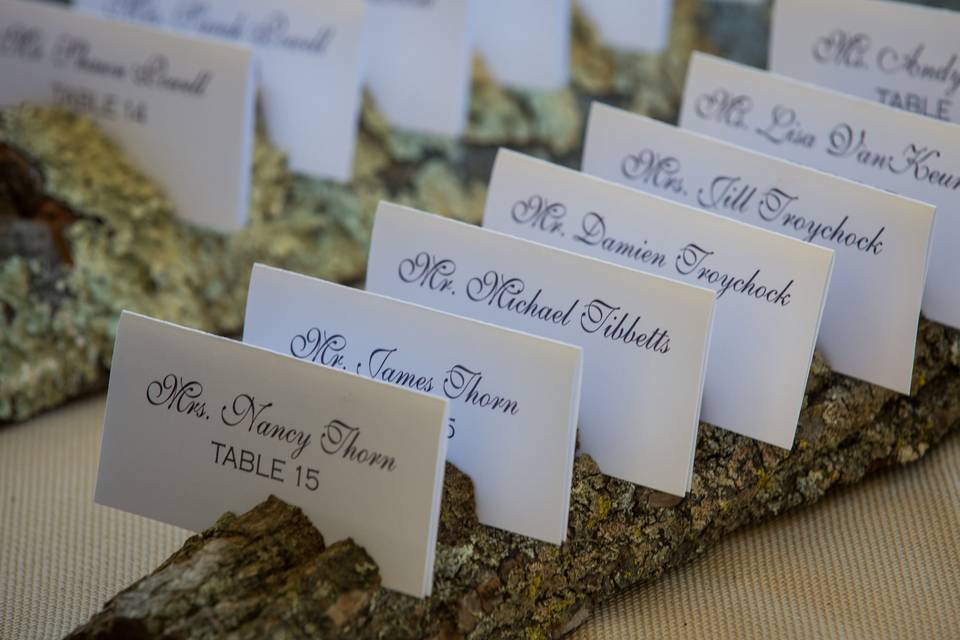 Escort cards