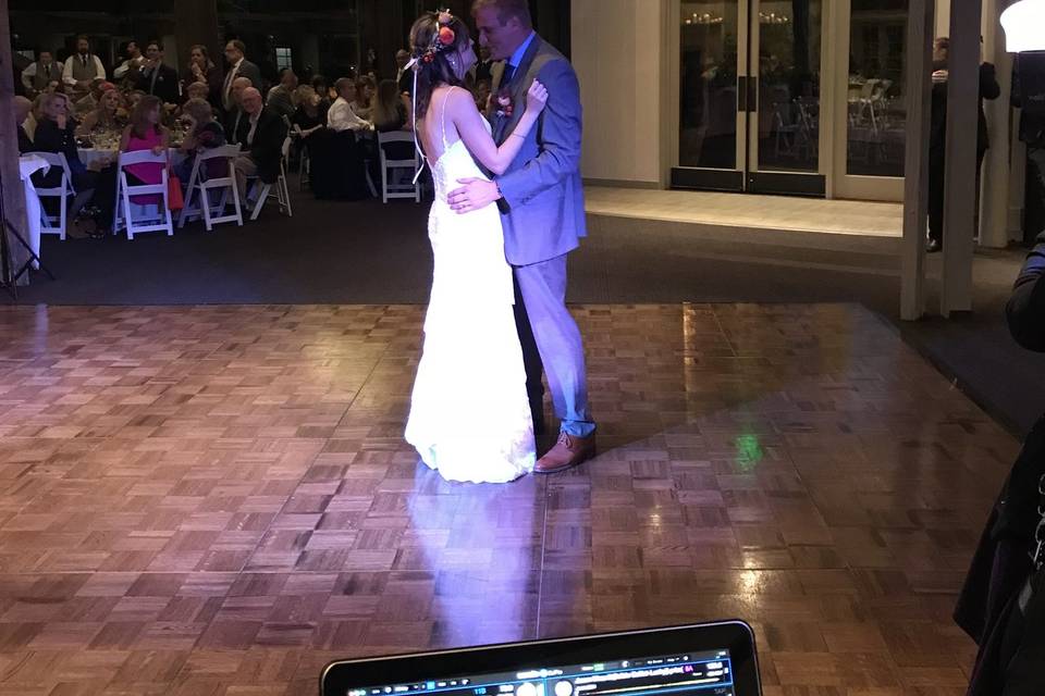 First dance as newlyweds