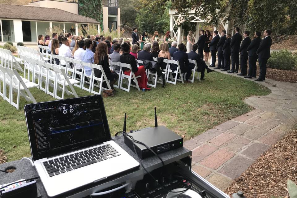 Outdoor wedding