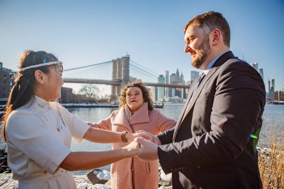 Simple ceremony feeling fancy!