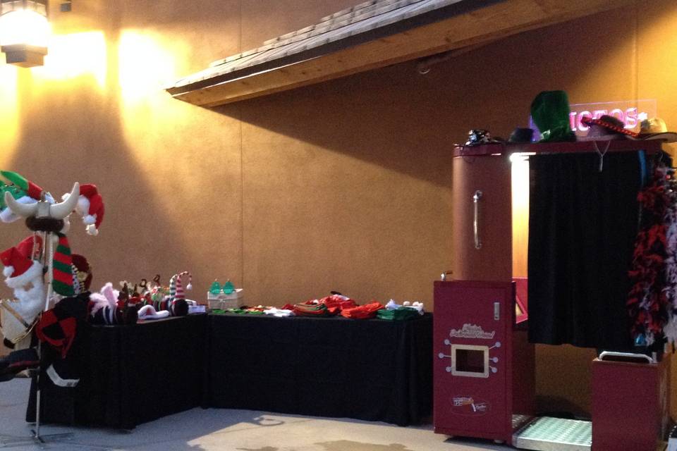 All set up at the Phoenix Zoo for a holiday party!