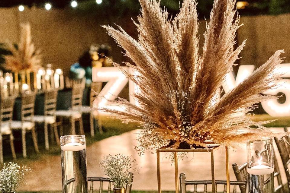 Boho centerpieces