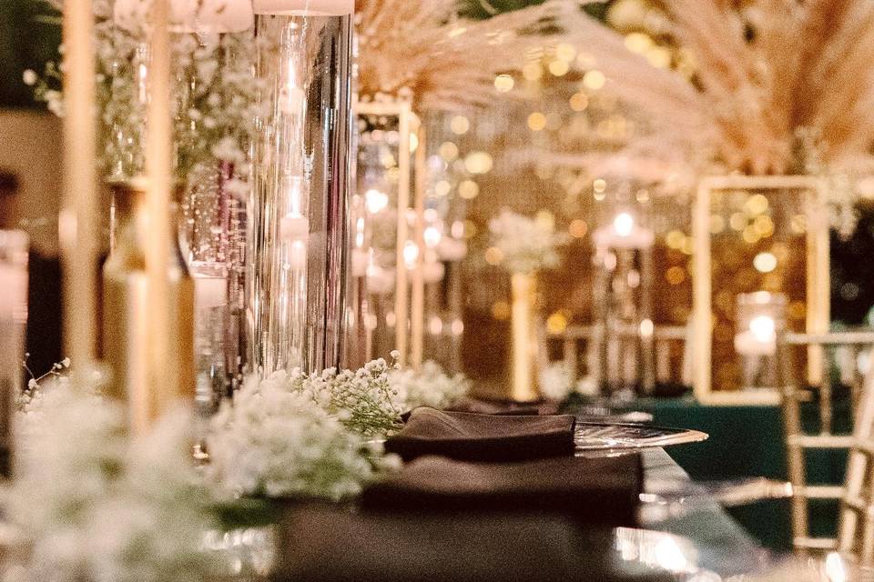 Night tablescape decor