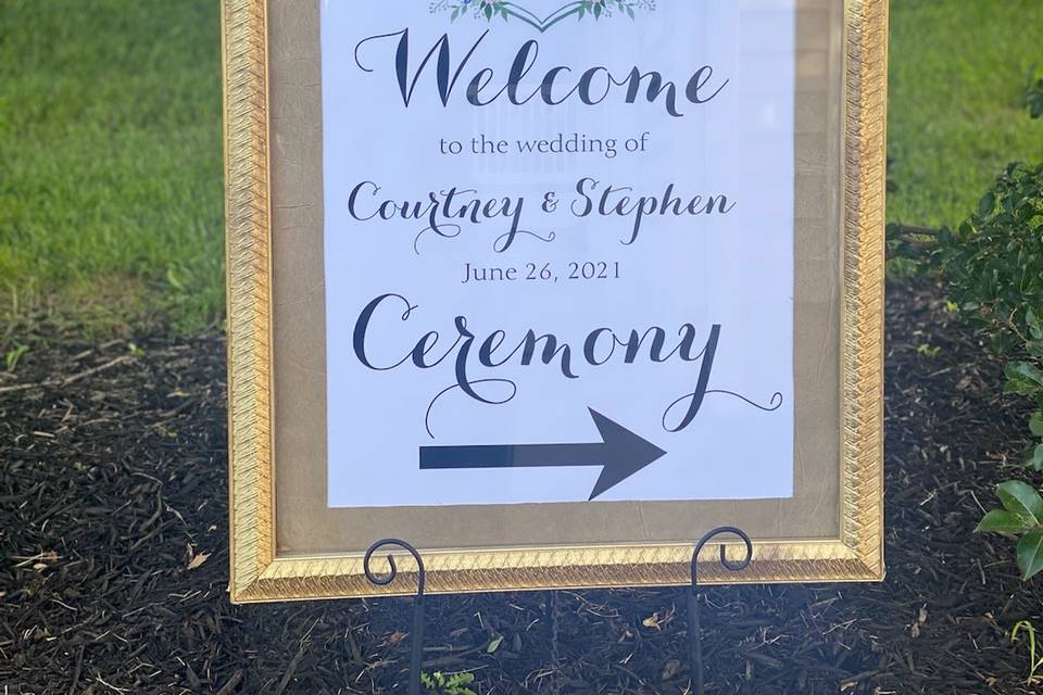 C+S Welcome Sign