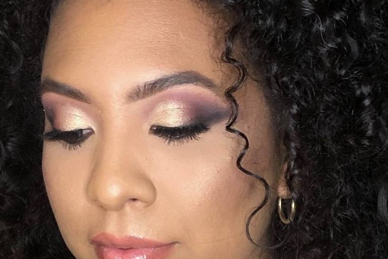 Bridal purple glam