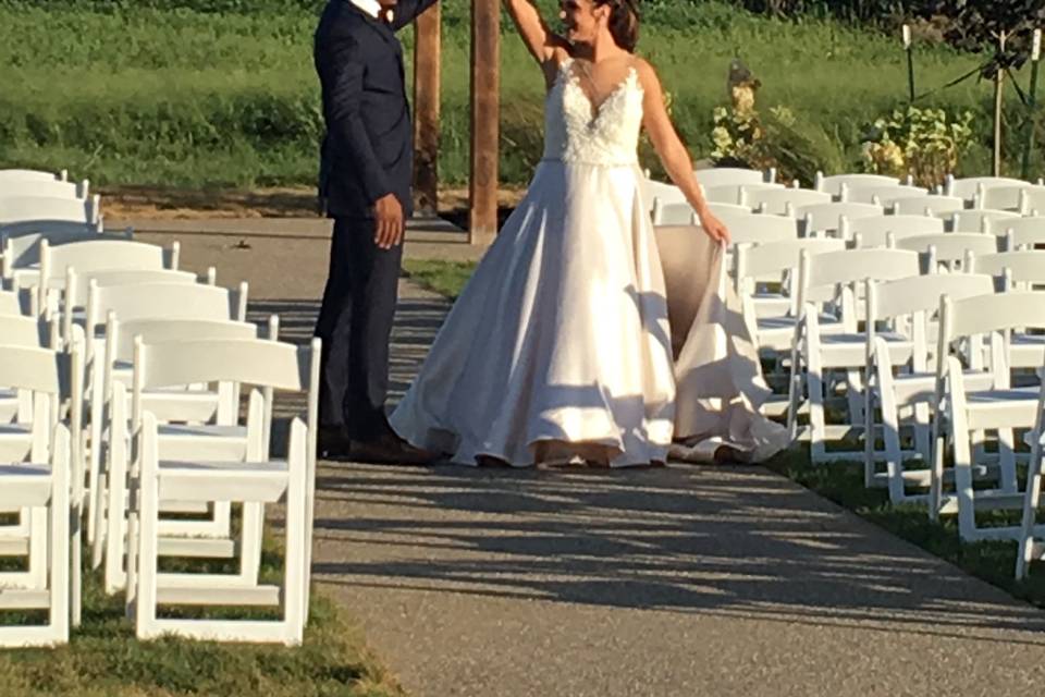 Ceremony aisle