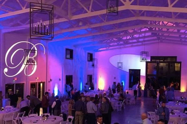 Uplighting and monogram