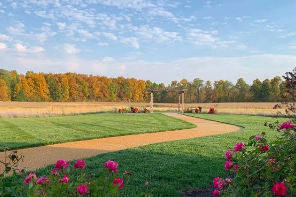 Ceremony Area in the Fall