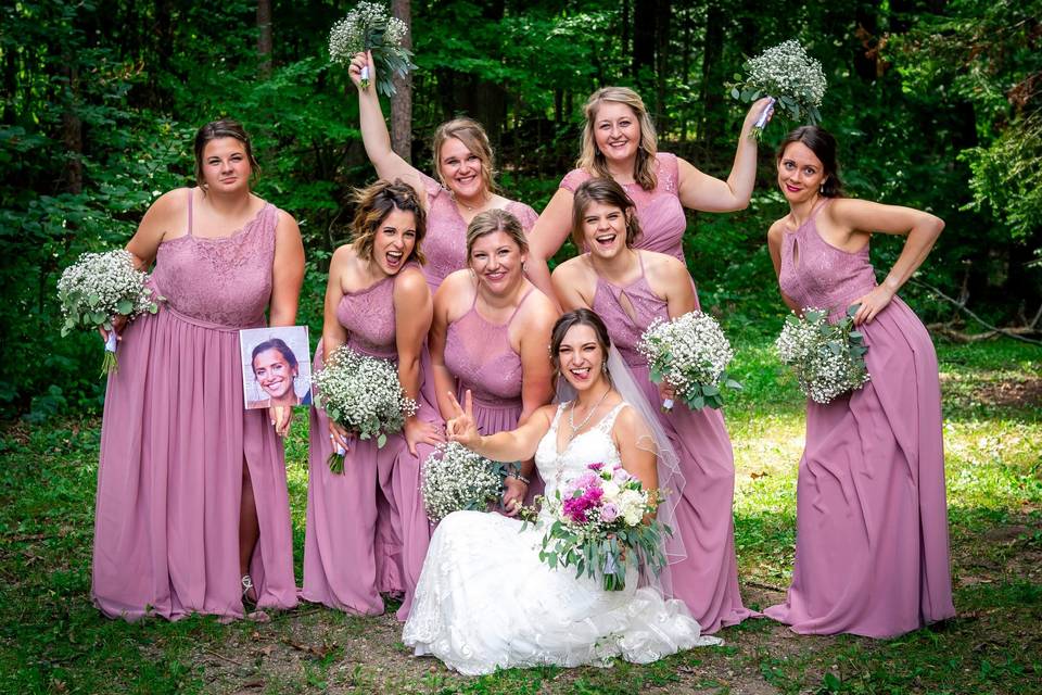 Bride+Bridesmaids