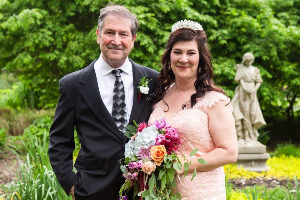 Bride and her father