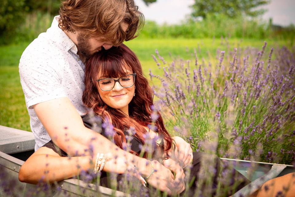 Engagement Lavender Field