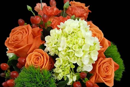 Orange beauty bouquet