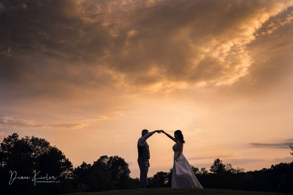 June Wedding Shot on the Cours