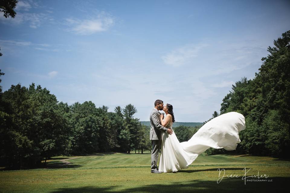 June Wedding Shot on the Cours