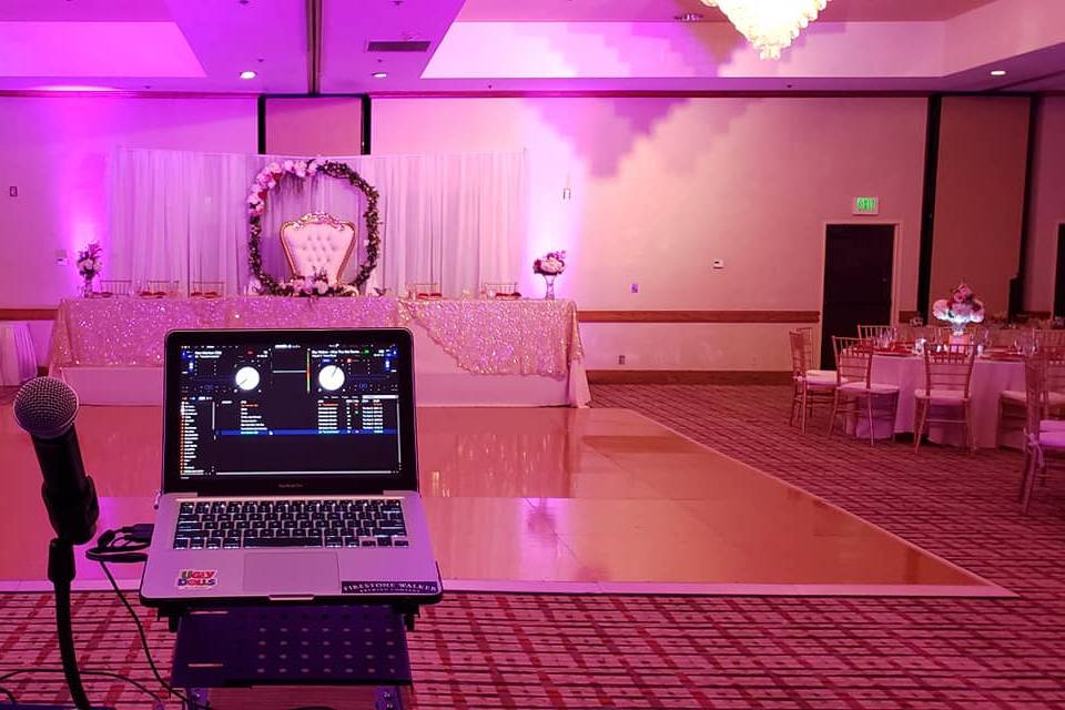 DJ setup