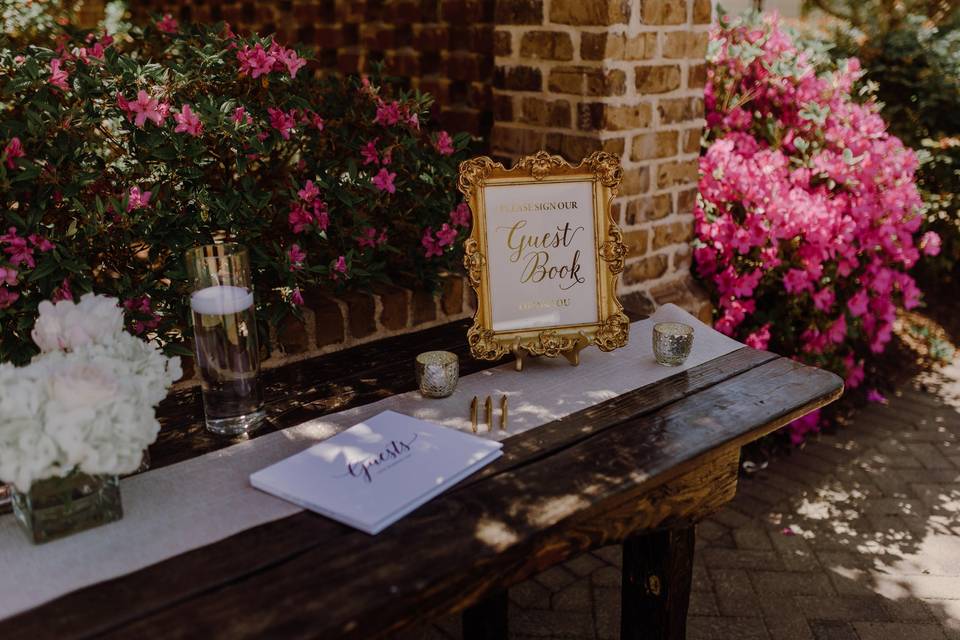 Guest Book Table