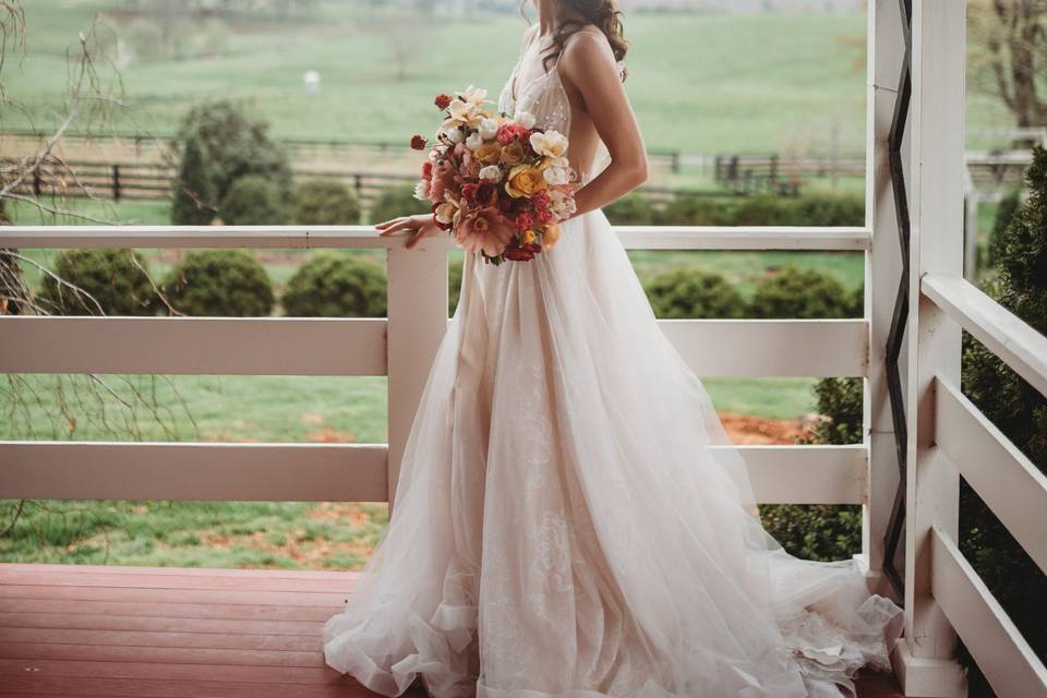 Bridal suite porch