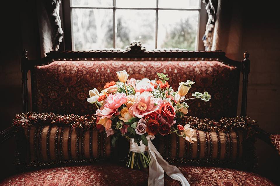 Bridal suite sitting area