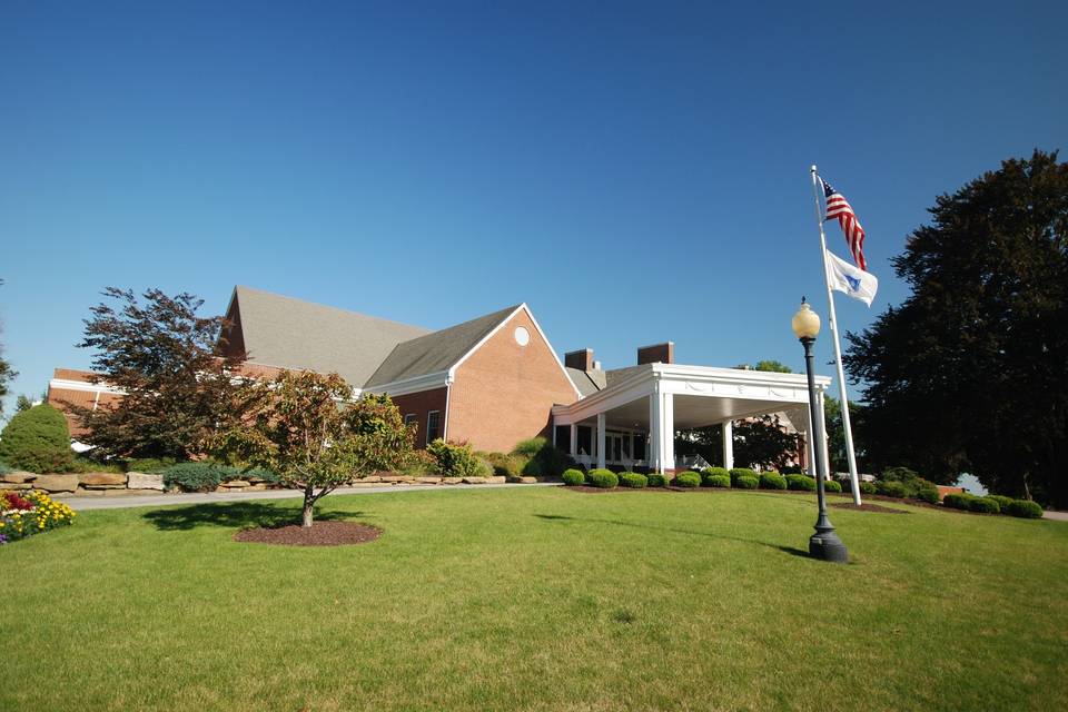 View of the Main Entrance to Clubhouse, and Valet Portico