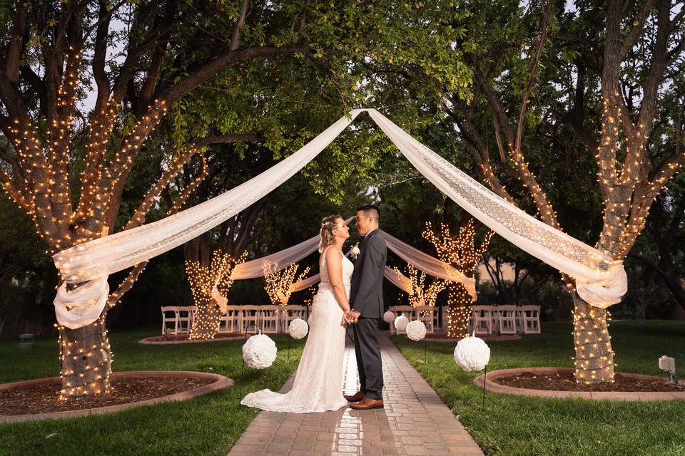 Garden wedding at The Grove