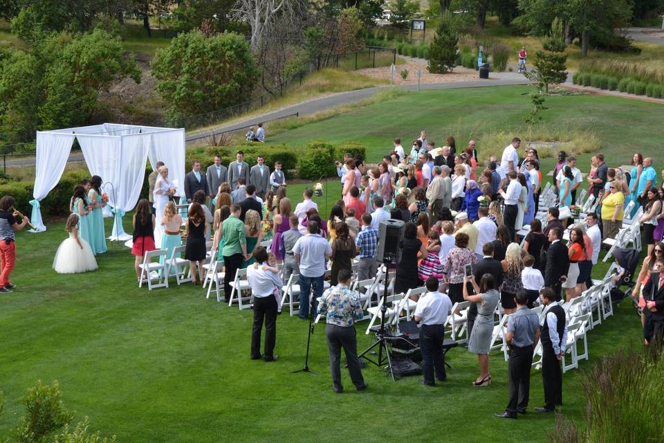 Outdoor wedding