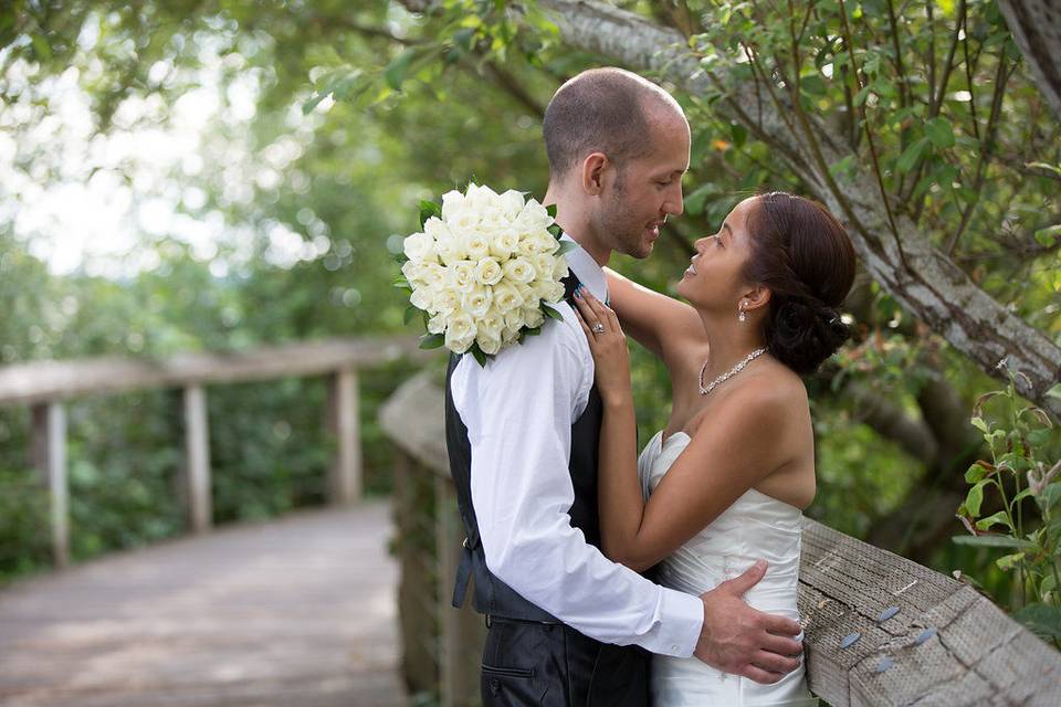 Groom and bride