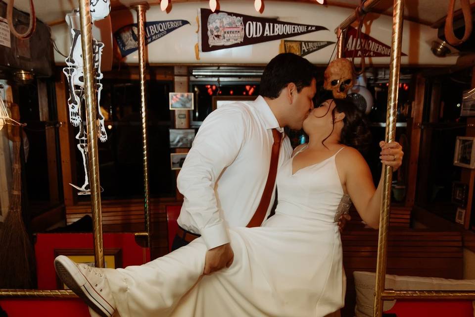 Kissing in Trolley